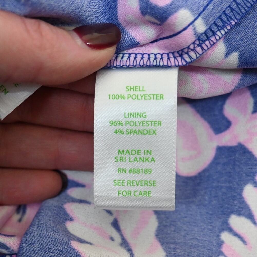 Lilly Pulitzer Womens 14 Donna Lined Romper in Galaxy Blue NEW - Picture 12 of 13